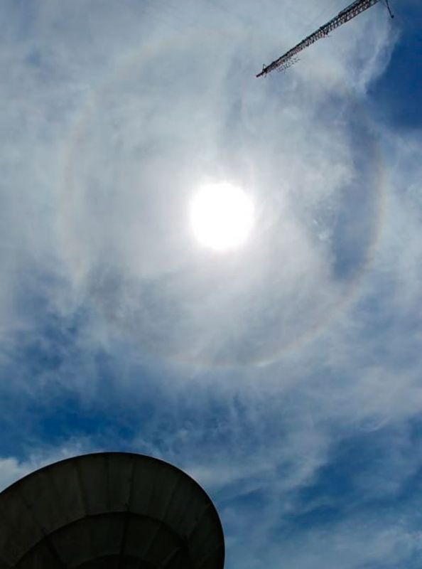 Un halo solar sorprendió en el cielo santiagueño Diario Panorama