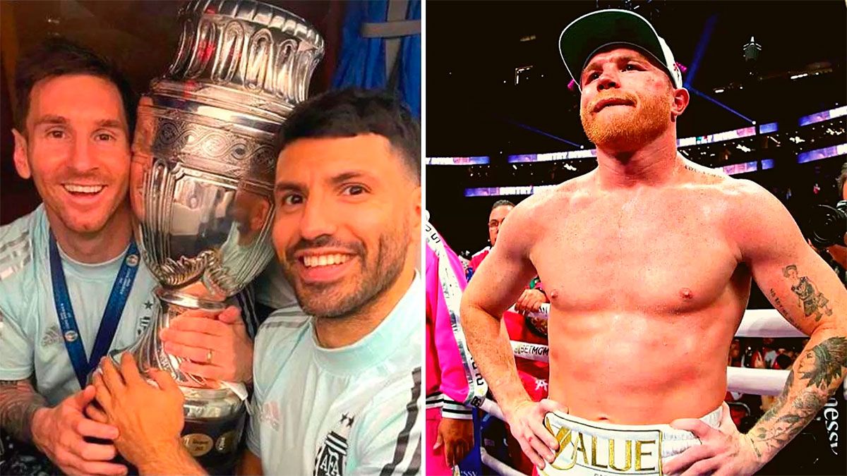 Kun Agüero recogió el guante y le contestó a Canelo Álvarez luego de su