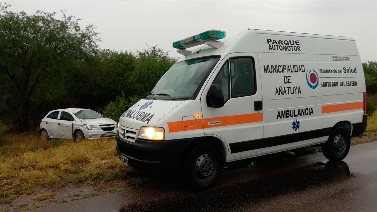 Violento despiste de un automóvil sobre ruta 92 Diario Panorama