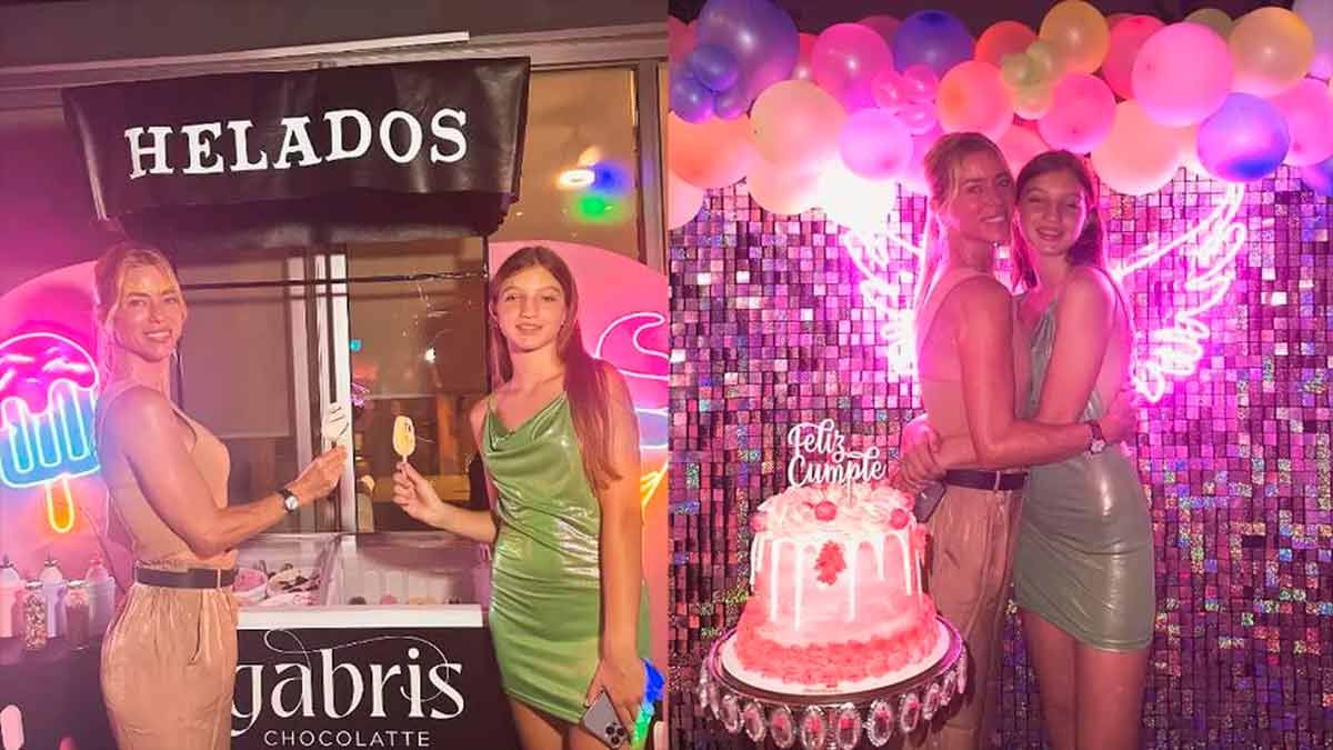 La extravagante fiesta que le organizó Nicole Neumann a su hija Allegra