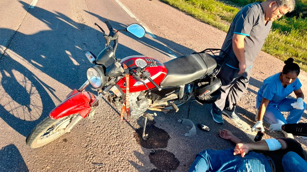 Ruta 34 Motociclista Lesionado Al Ser Embestido Por Una Camioneta