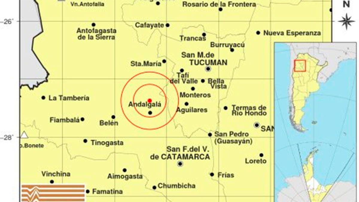 Fuerte temblor con epicentro en Catamarca se sintió en gran parte de