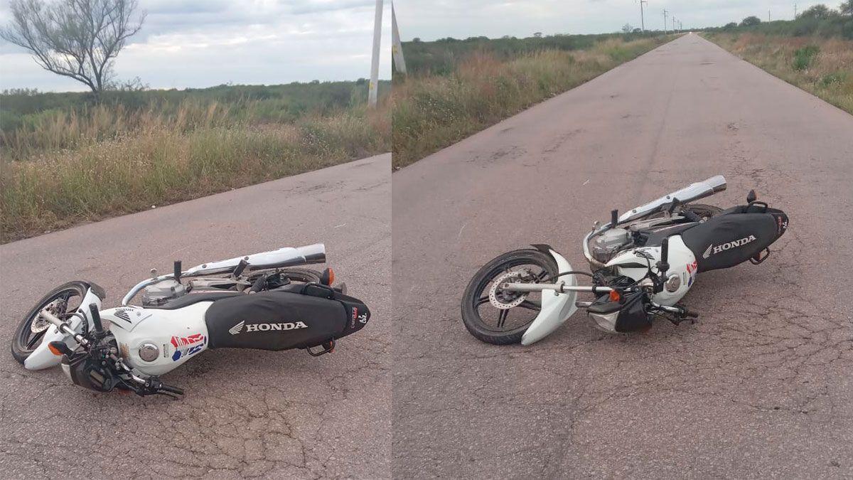 Motociclistas sufrieron lesiones al caer tras el reventón de una de las