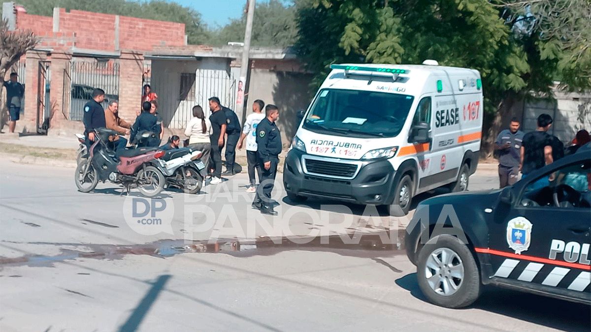 Violento Choque Entre Dos Motocicletas Dej Varios Heridos En El Barrio