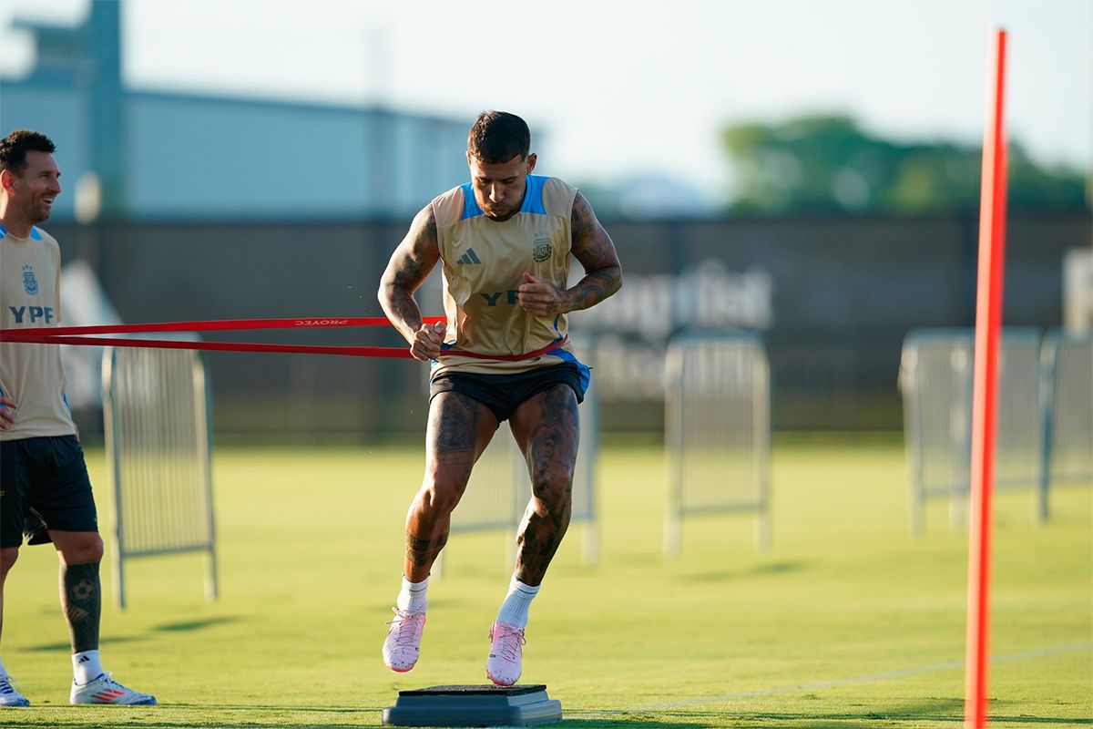 La Selección Argentina se entrenó con algunas ausencias en Miami