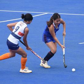 Disfrutando el día a puro Hockey