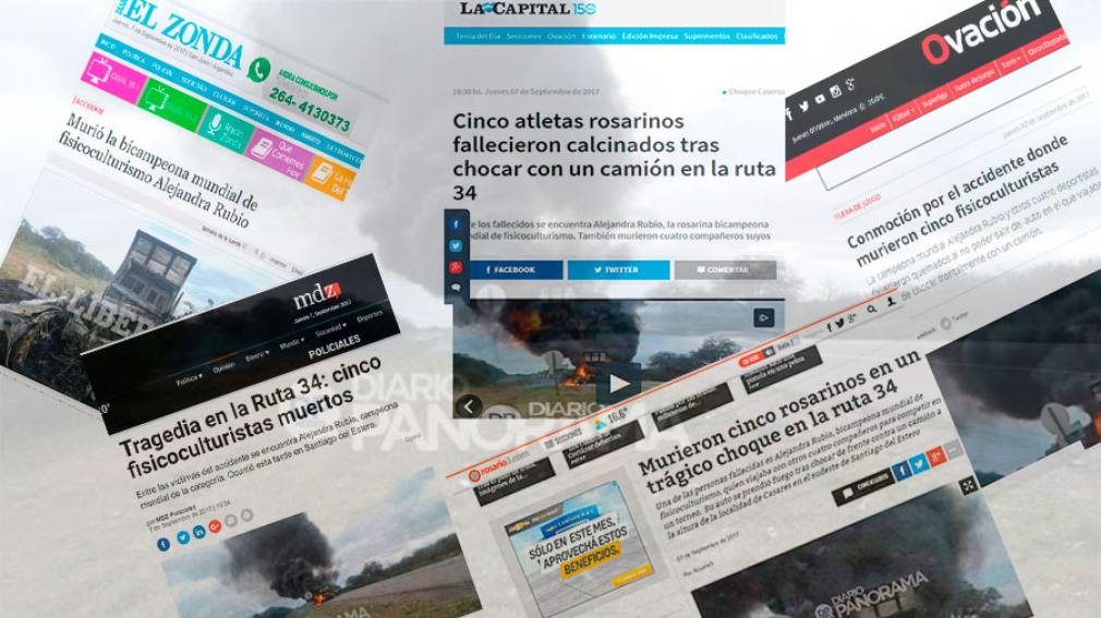 La tragedia de los fisicoculturistas en Ruta 34 enlutó al país