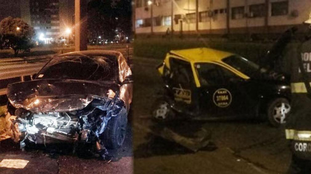 Las impactantes imágenes del accidente del ex jugador de Boca