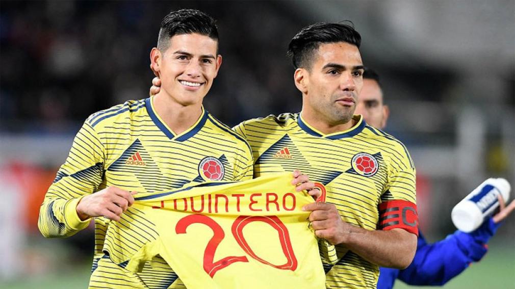 Dedicatoria especial para Juanfer Quintero en el gol de Colombia