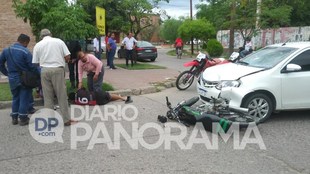 Violento choque dejó dos personas heridas de consideración