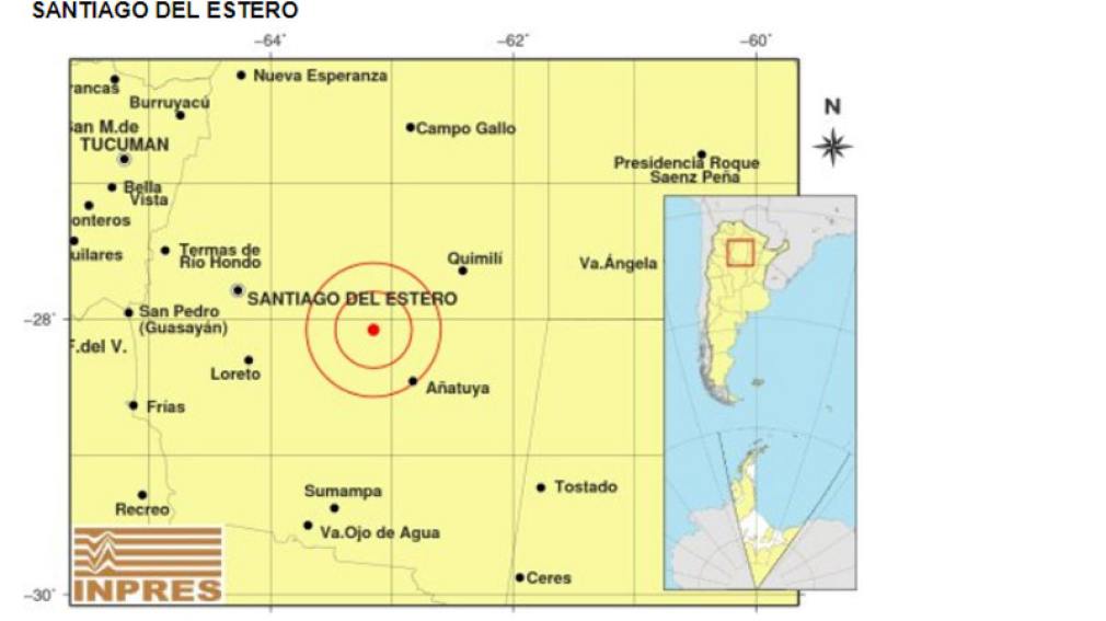 Un sismo de 5 grados sacudió a Santiago del Estero