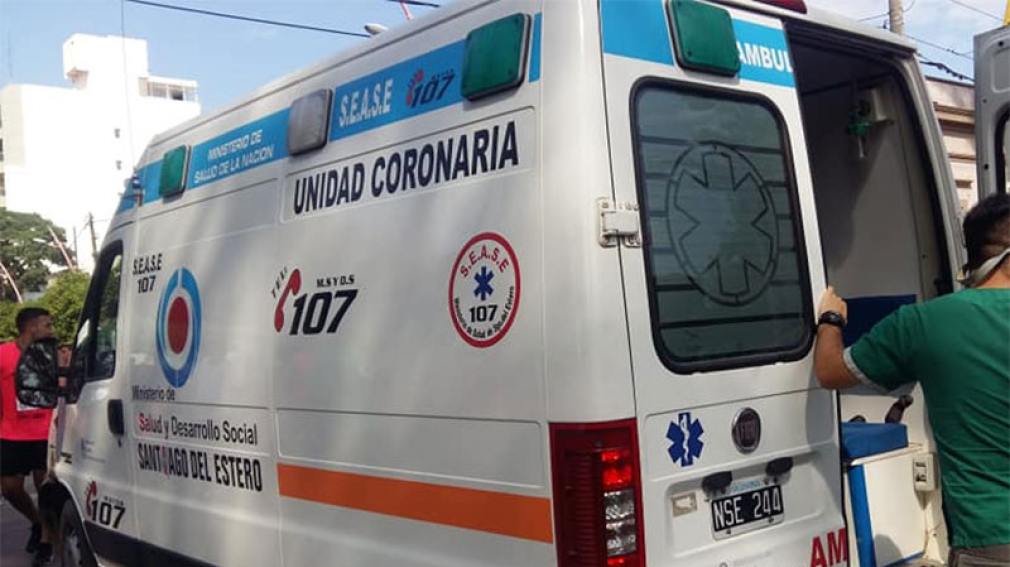 Un hombre de 40 años resultó herido al explotar un neumático