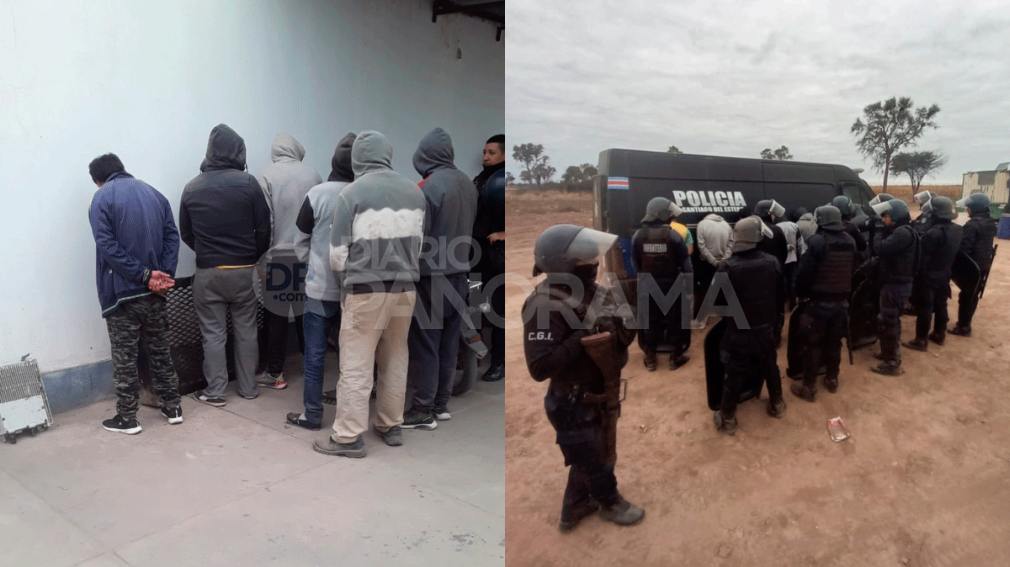 Detuvieron a ocho hombres por amenazas con armas de fuego y la supuesta usurpación de un campo