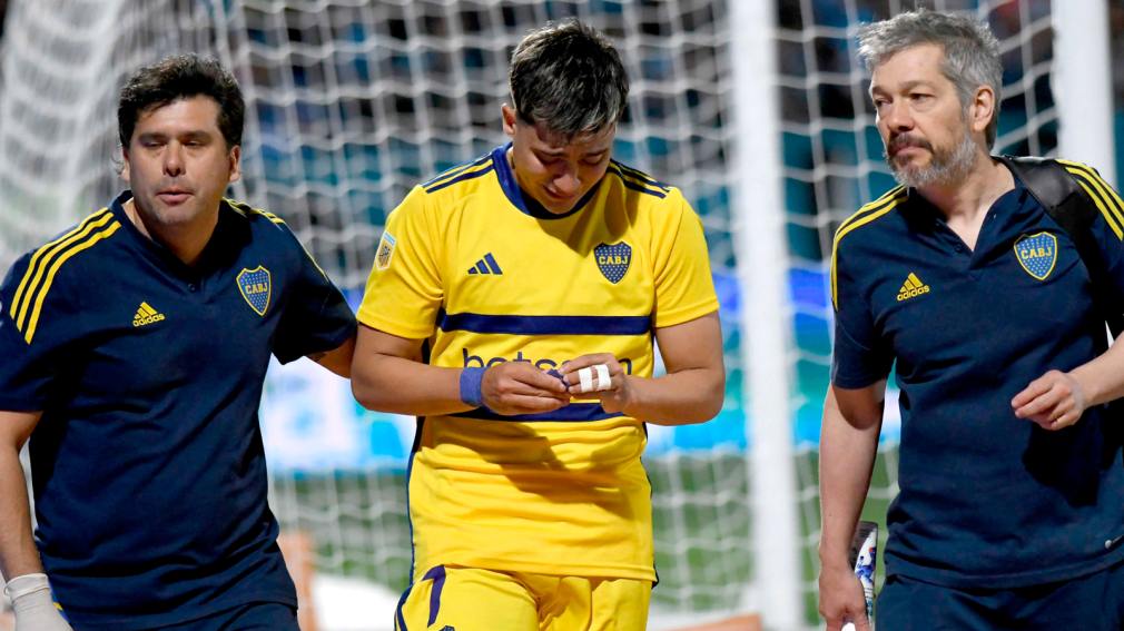 Preocupación en Boca por Exequiel Zeballos: se lesionó y se fue llorando de la cancha
