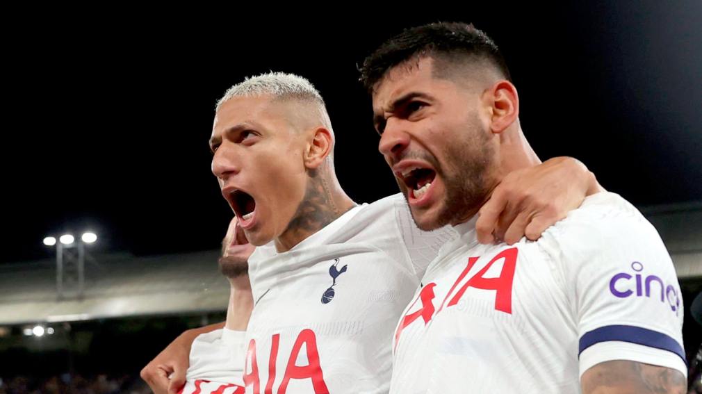 Tottenham, con Cuti Romero como titular, se impuso sobre Crystal Palace y sigue como líder de la Premier League