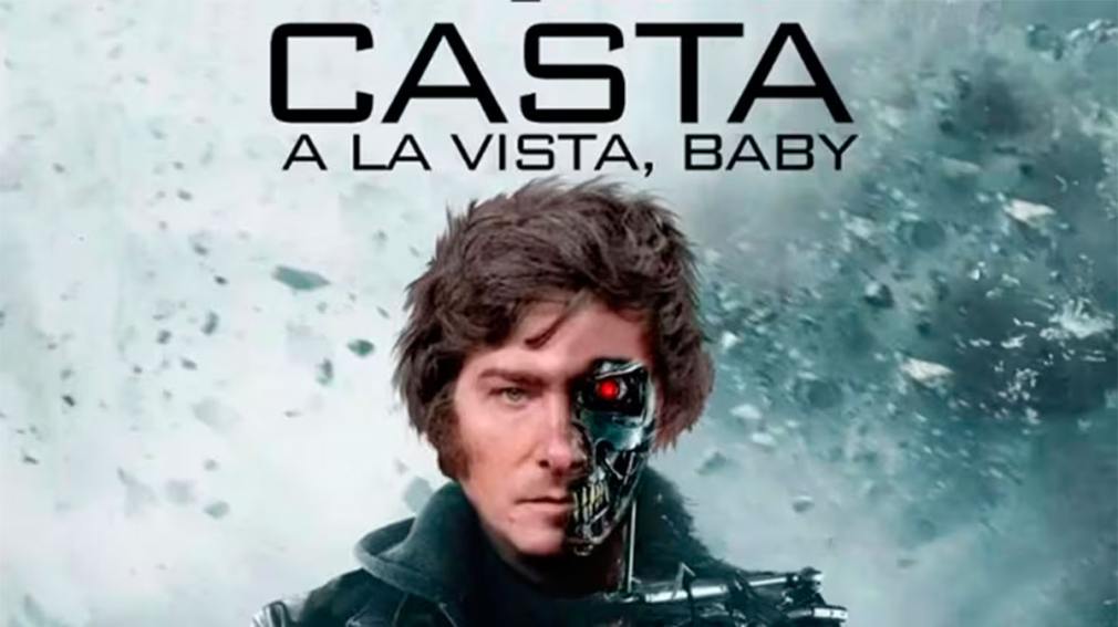 El insólito posteo de Javier Milei en modo Terminator: 'Casta a la vista, baby'