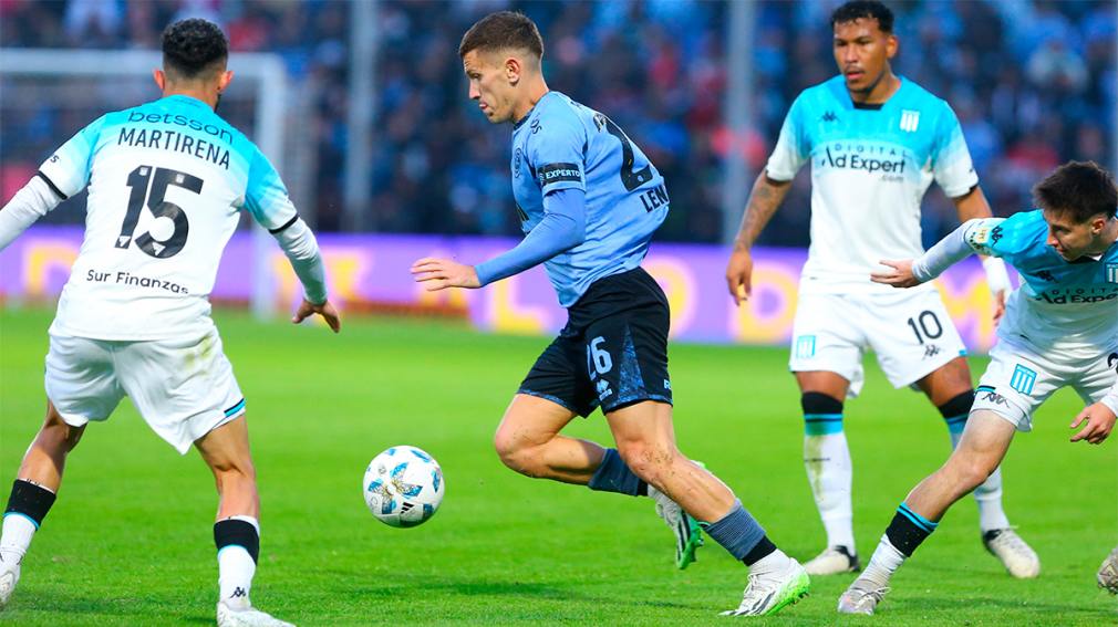 Racing dejó escapar la victoria ante Belgrano en un partido increíble