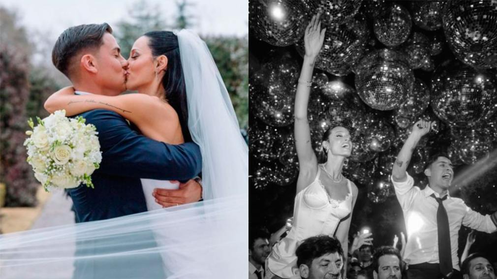 Oriana Sabatini y Paulo Dybala publicaron el álbum de fotos de su casamiento