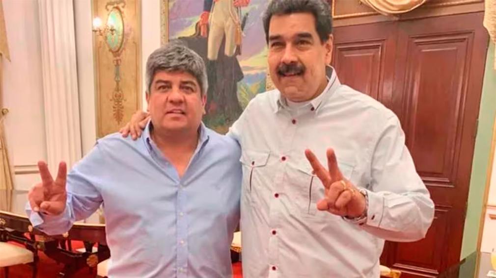 Pablo Moyano respaldó a Nicolás Maduro con una sugestiva foto en WhatsApp