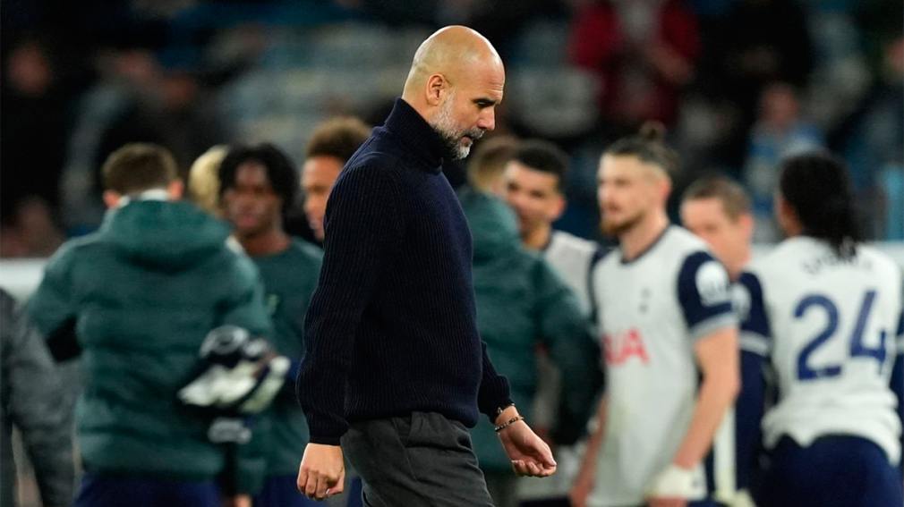 Manchester City sufrió su quinta derrota al hilo ante Tottenham y no levanta cabeza