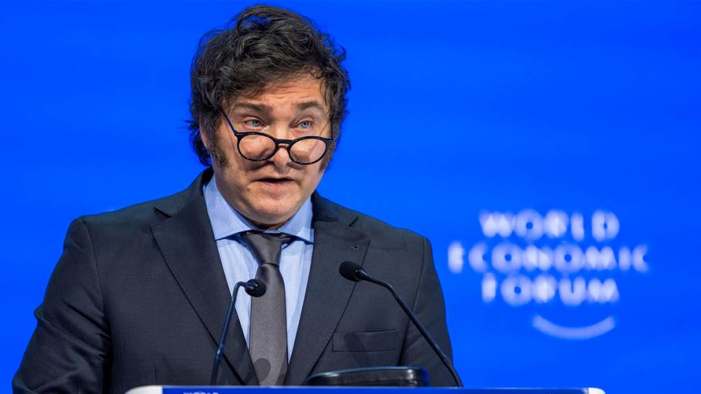 Javier Milei llegó a Suiza para participar del Foro de Davos