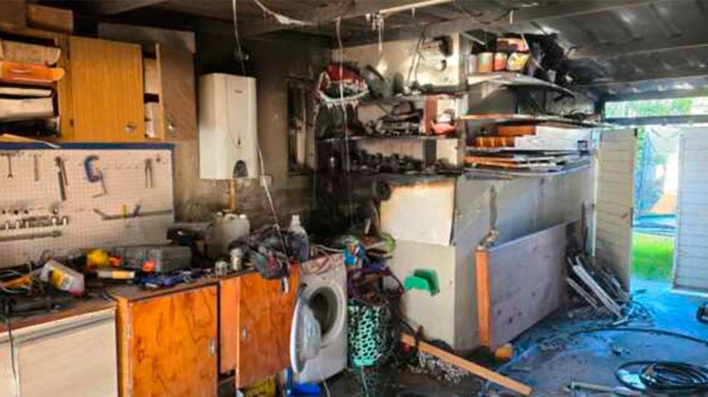 Dos hombres heridos por quemaduras tras explosión en un taller de GNC