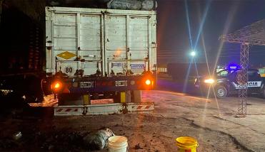 Principio de incendio en un camión con carbón generó alarma en Ruta 92