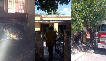 Sofocaron un incendio que se desató en una vivienda del Bº Juan Felipe Ibarra: provocó pérdidas materiales