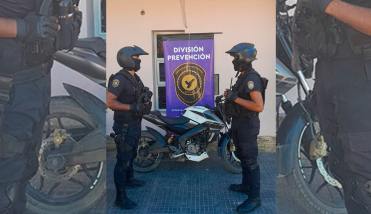 Recuperaron moto con pedido de secuestro por robo desde la provincia de Buenos Aires