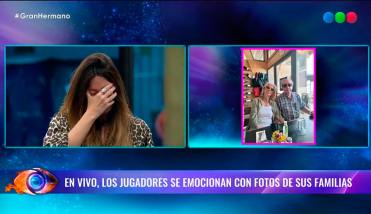 Eugenia se emocionó al ver a sus padres y envió un conmovedor mensaje a su hijo