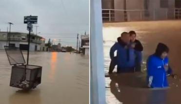Comodoro Rivadavia otra vez sufrió inundaciones por abundantes lluvias