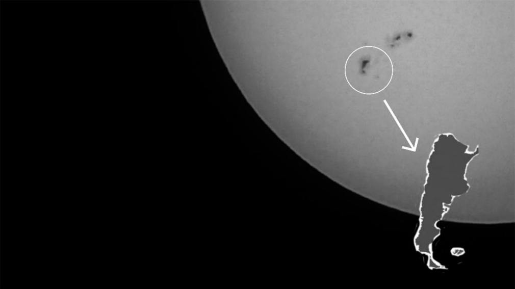 El Sol se muestra activo en un día conmemorativo especial para Argentina