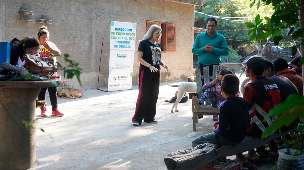 El barrio El Tabique fue escenario de un encuentro del taller “Tú eres el cambio que deseas”