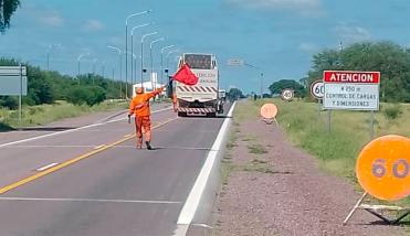 Vialidad Nacional solicita circular con precaución por trabajos de mantenimiento