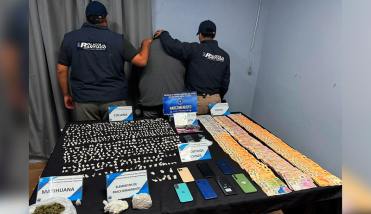 Un detenido y el secuestro de drogas, armas y dinero en efectivo fue el saldo de tres allanamientos en Las Termas