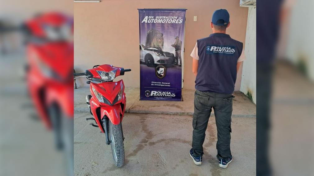 Interceptaron en La Banda una moto con pedido de secuestro y documentación apócrifa