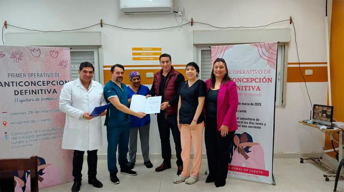 Loreto: el Hospital Zonal realizó su primer operativo de salud reproductiva y fue reconocido oficialmente
