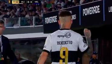 Picante gesto de Pipa Benedetto contra la gente de Olimpia tras otra dura derrota