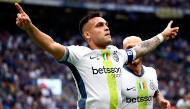 Lautaro Martínez festejó en la victoria del Inter ante Cagliari para escaparse en la punta