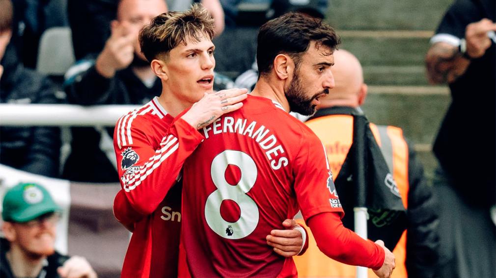 El golazo de Garnacho no le alcanzó al Manchester United, que cayó por goleada ante Newcastle