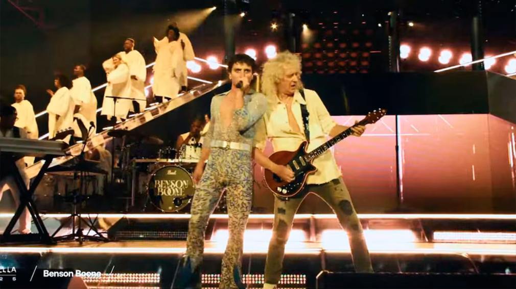 El emotivo tributo a Freddie Mercury que hicieron Brian May y Benson Boone en Coachella 