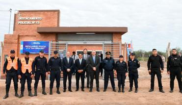 El jefe de Gabinete de Ministros inauguró un destacamento policial en San Gregorio