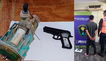 Ojo de Agua: amenazó a policías con un arma y al detenerlo descubrieron que era de juguete