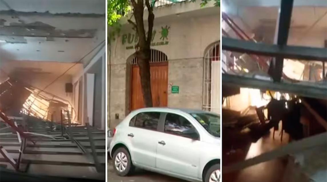 Derrumbe en Caballito: colapsó el techo durante un cumpleaños de un nene