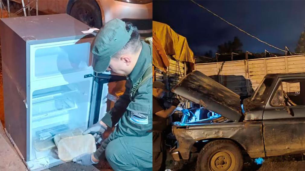 Simuló una mudanza y llevaba más de 10 kilos de cocaína ocultos en heladeras