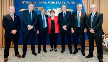La titular del FMI se reunió con Caputo y ratificó su apoyo al programa económico argentino