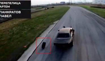 Video: hacía drifting, se le salió la cubierta pero volvió y se colocó sola nuevamente