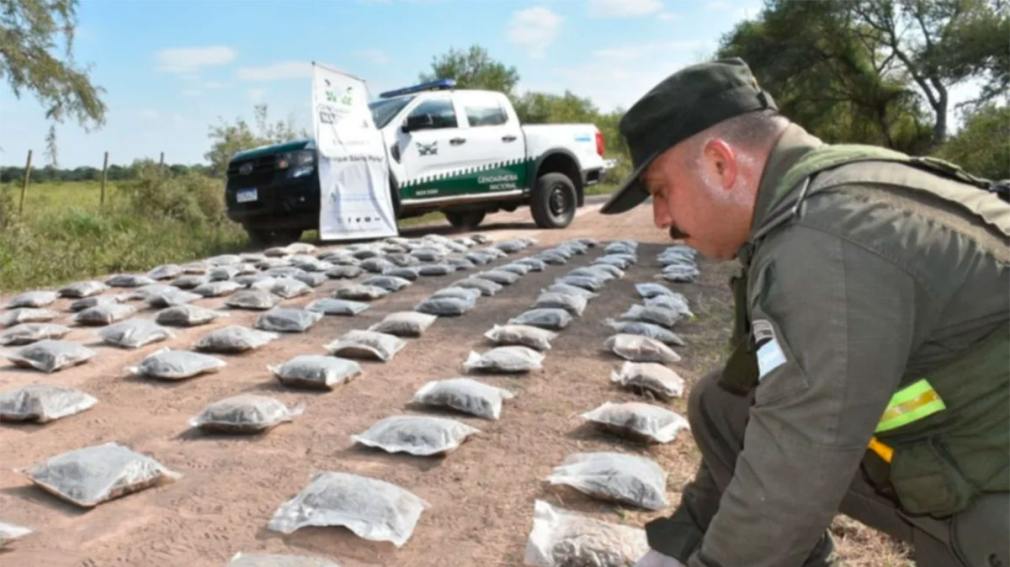 Gendarmería Nacional secuestró más de 50 kilos de marihuana