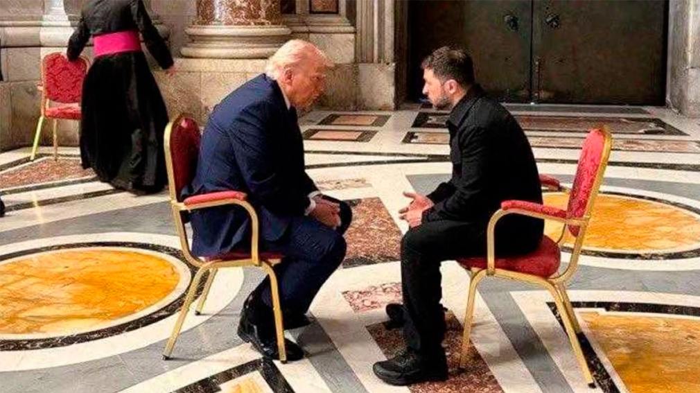 Trump y Zelenski sorprendieron con un inesperado encuentro en el Vaticano antes del funeral del Papa Francisco