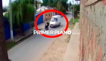 El dueño de un mayorista atropelló a dos motochorros que asaltaron su comercio